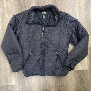 L.L. Bean Men’s Black Square Quilted Thinsulate Winter Jacket-size Small *EUC*